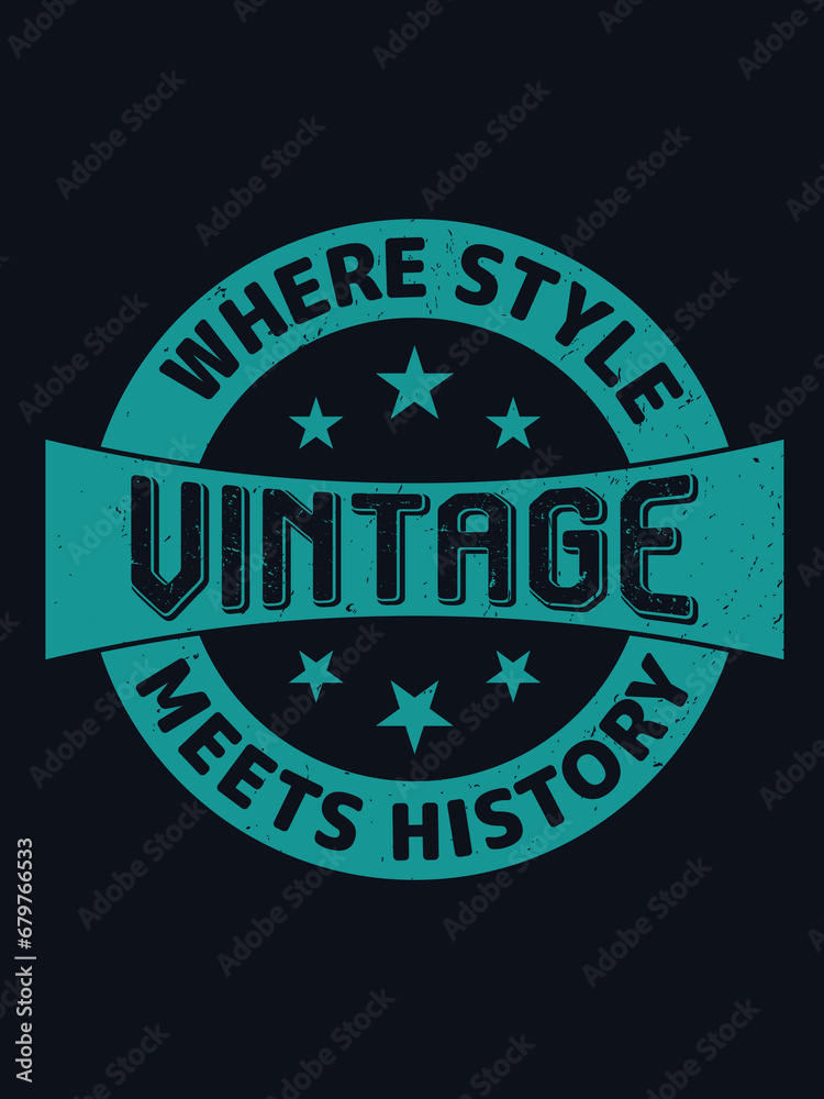 Retro Vintage Typography T-shirt Design