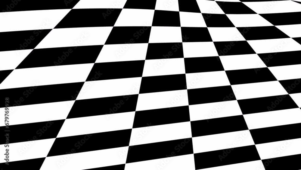 Abstract background with black stripes.Seamless loop video.Monochrome pattern.
