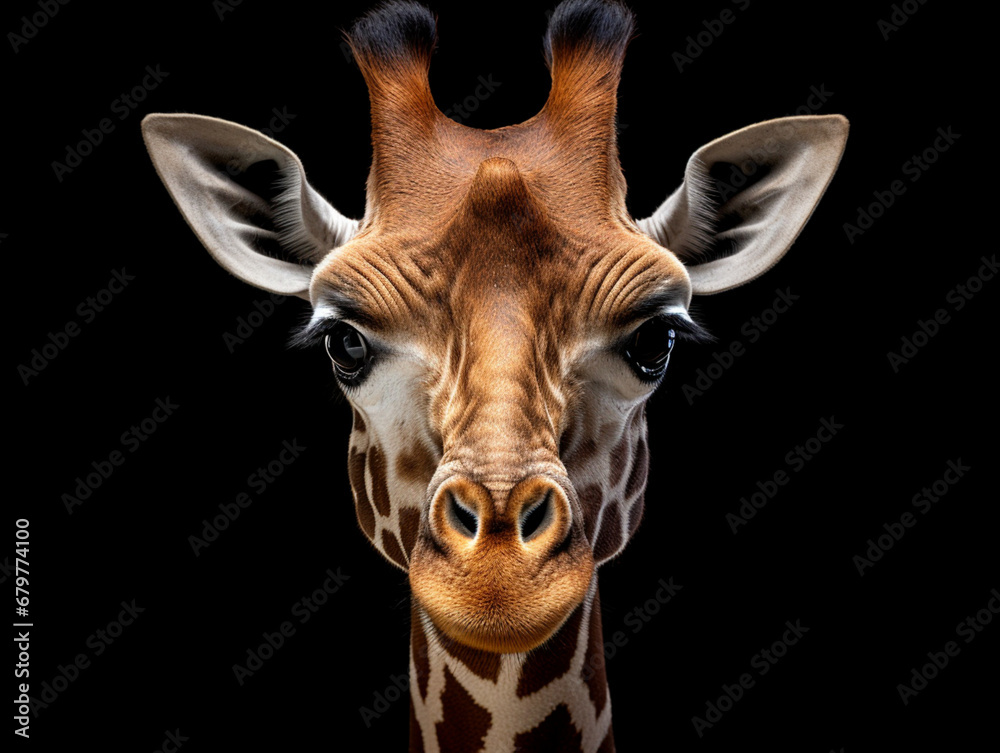 giraffe head shot