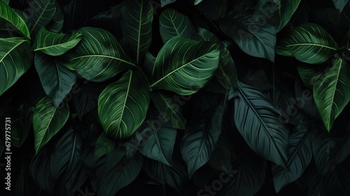  Abstract green leaf texture  nature background