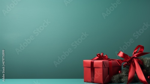 Elegant Wrapped Gift Box With Festive Embellishments 15