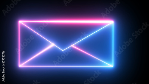 Mail icons. Vector illustration isolated on transparent background photo
