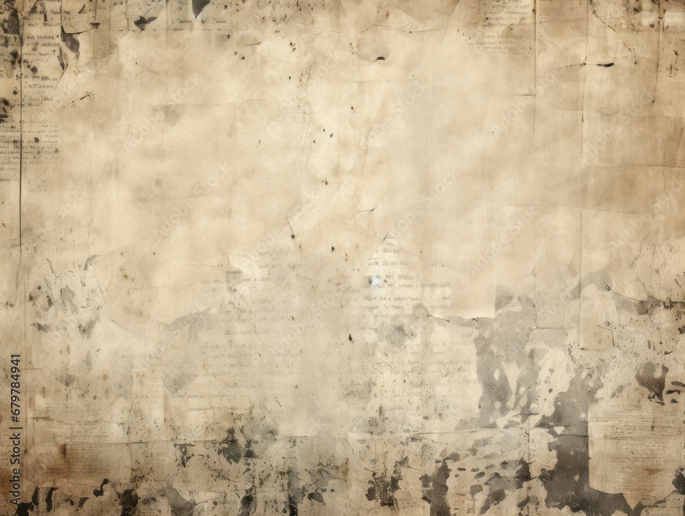 Vintage newspaper paper. Old texture. Grunge background.