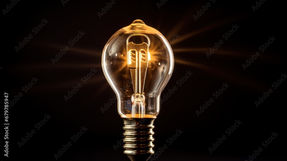 Key to Success A small golden key inside a light bulb Key to Success A small golden key inside a light bulb