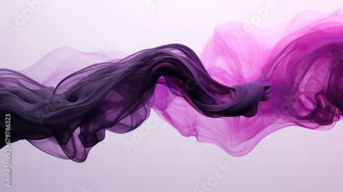  a pink and purple smoke swirls against a light purple background in this artistic photograph of a long, flowing, flowing, flowing smoke. photo
