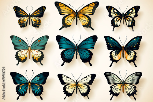 lots of flying beautiful butterflies © Наталья Добровольска
