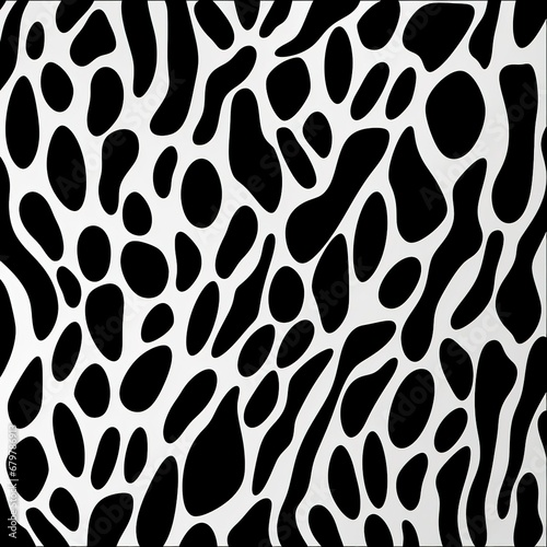 Ocelot skin pattern  minimalistic shapes with high detail  simple vectorized