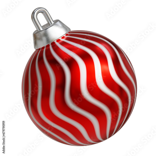 3d rendering christmas ball