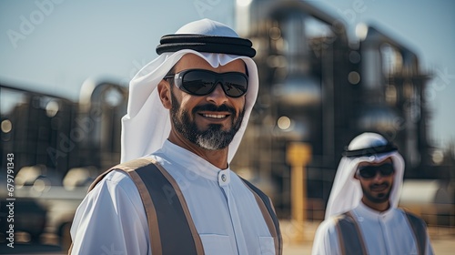 Saudi businessman, poses smiling.