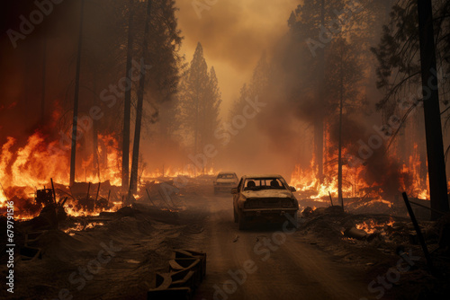 Destructive force of wildfires and their connection to climate change © thejokercze