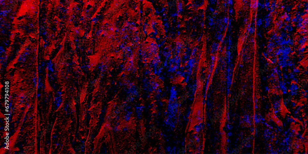 Fototapeta premium Abstract background with modern red and blue marble concrete floor or old grunge texture background .Grunge concrete overlay distress grainy grungy effect ,distressed backdrop vector illustration .