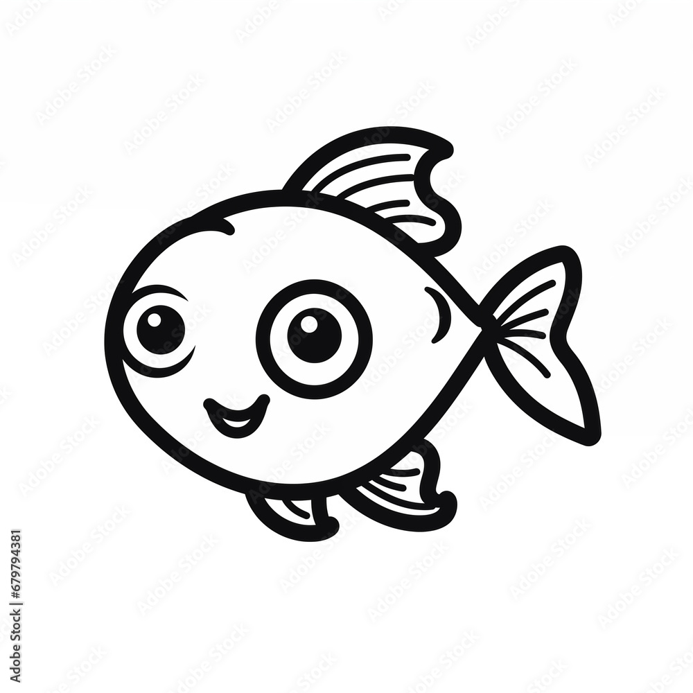 Obraz premium cartoon fish