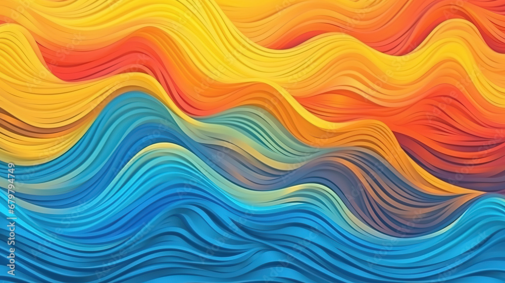 Hand drawn, beach sand sea ocean lake wave water ripple background. Generative AI Hand drawn, beach sand sea ocean lake wave water ripple background. Generative AI