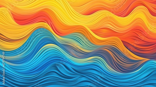 Hand drawn, beach sand sea ocean lake wave water ripple background. Generative AI