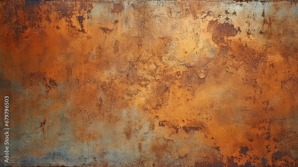 Brown weathered wall textured background with reddish tones. Generative AI