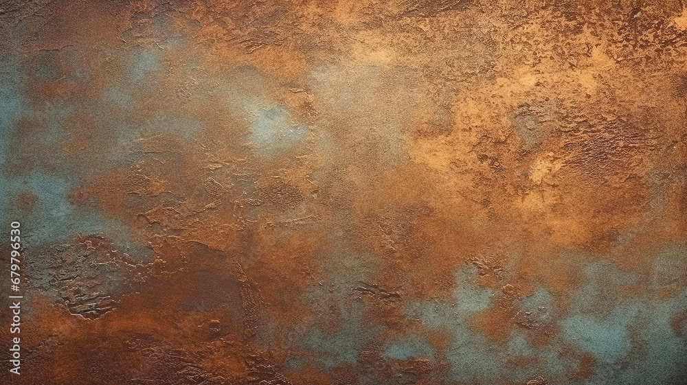 Rusty metallic textured wallpaper. Generative AI