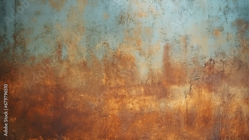 Old grunge copper bronze rusty texture background effect wallpaper. Generative AI