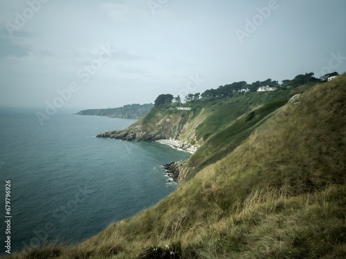view from the top of the cliff Ireland, Ai generated