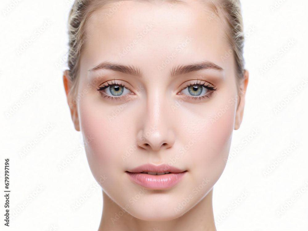 Portrait of a Woman, Close up, Healthy Skin, Pretty Face, Beauty Portrait of a Woman, Close up, Healthy Skin, Pretty Face, Beauty