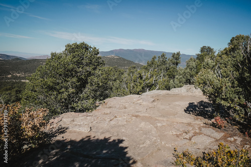 Wide View of Cibola national Forest Manzanita Mountains near Albuquerque New Mexico photo