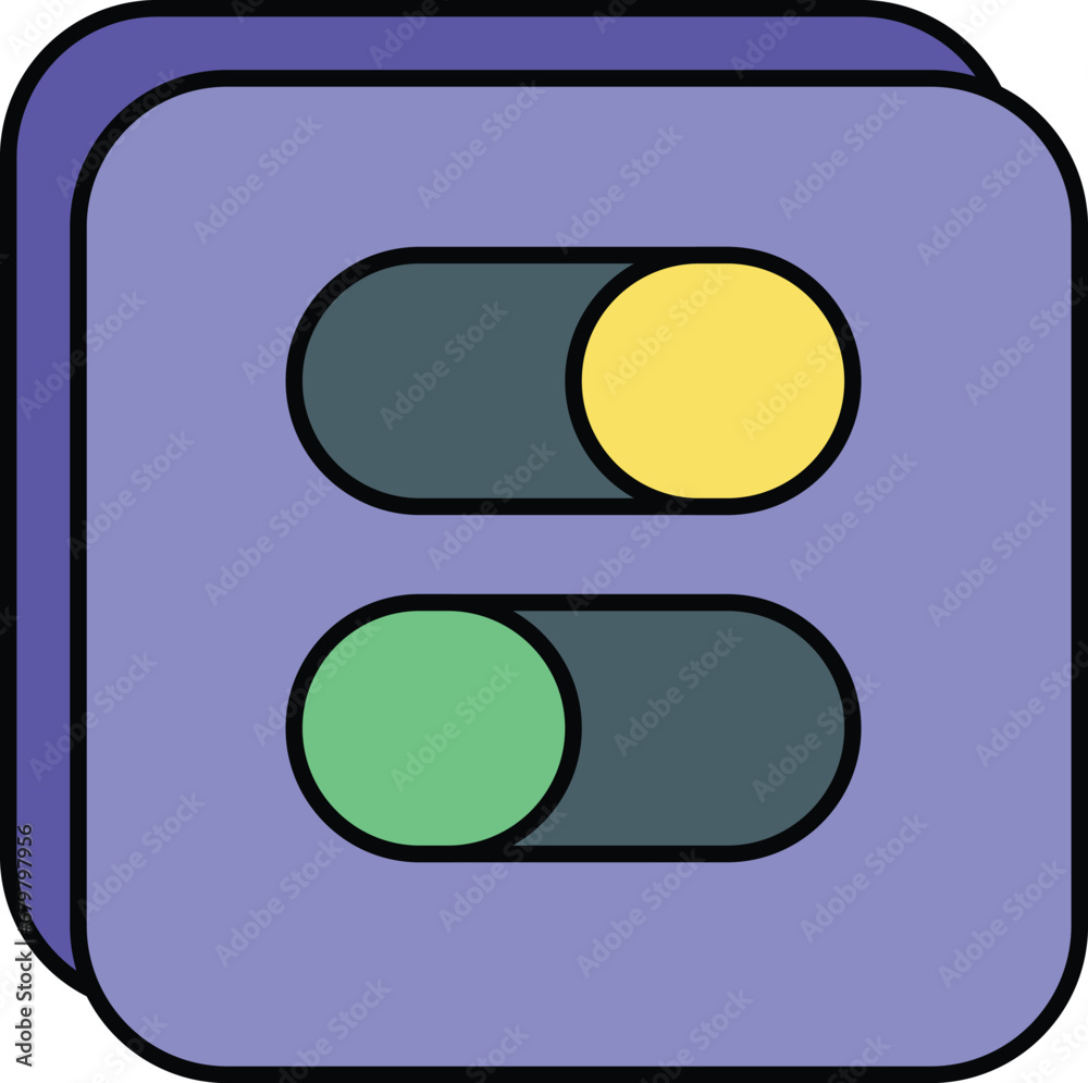 Color outline icons design style Color outline icons design style