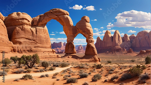 Arches National Park, Utah, USA. Famous natural landmark photo