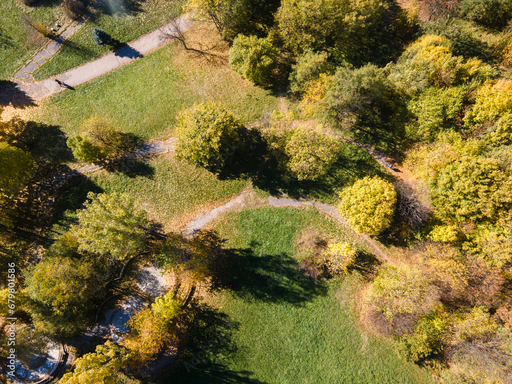Autumn view of South Park in city of Sofia, Bulgaria Autumn view of South Park in city of Sofia, Bulgaria
