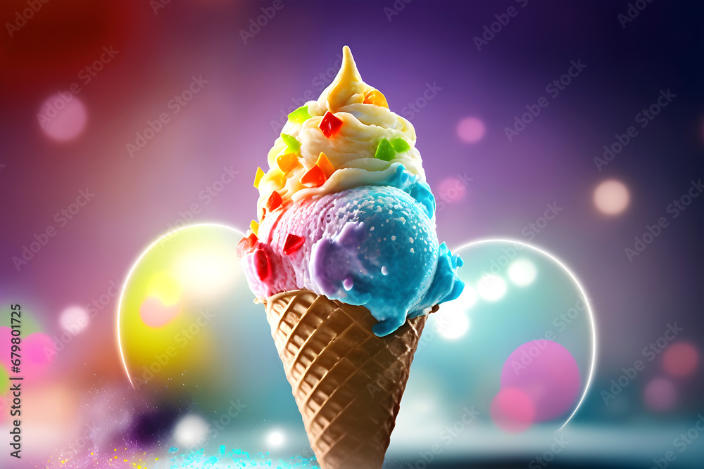 ice cream on a dark background ice cream on a dark background