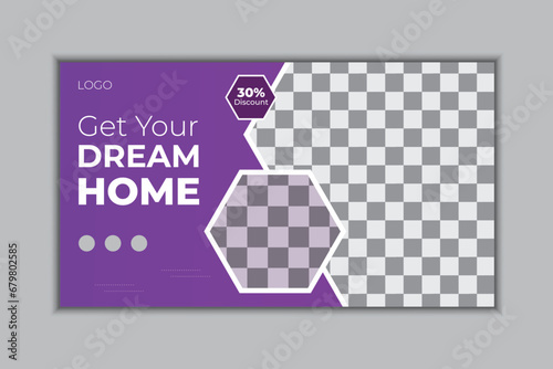  social media post template for real estate and apartment promotion design