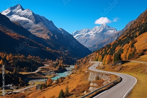 Enchanting autumn landscape of maloja pass, switzerland a top outdoor vacation spot in europe.