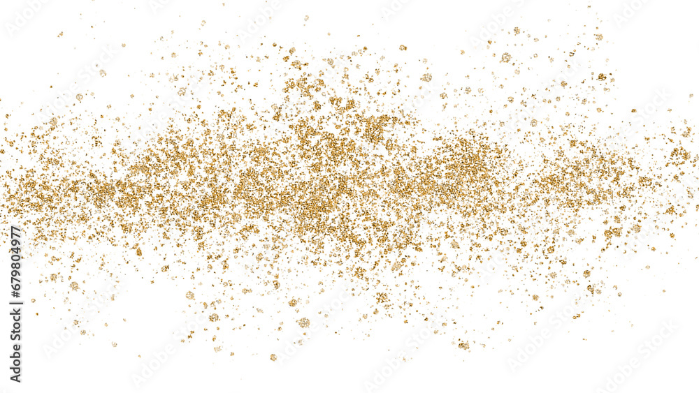 Gold shiny sparkles for Christmas PNG 