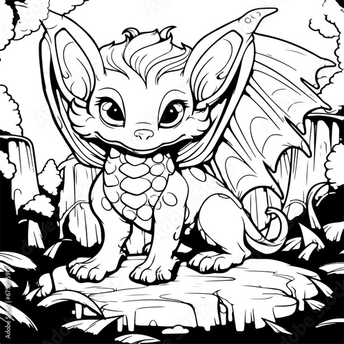 mythical creatures coloring page