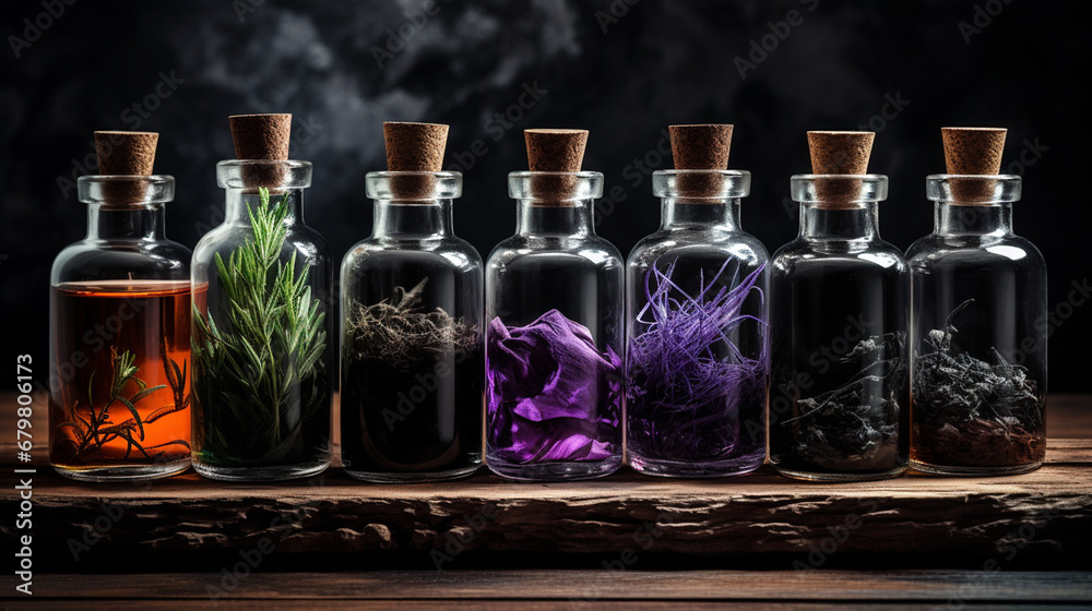 Medicinal herbs and tinctures.Generative AI Medicinal herbs and tinctures.Generative AI
