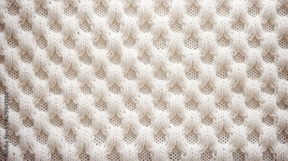 close-up of a knitted blanket with a white background. Generative AI close-up of a knitted blanket with a white background. Generative AI