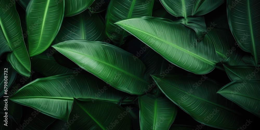 Obraz premium Leaves of Spathiphyllum cannifolium