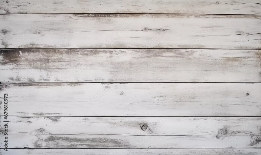Naklejka premium Wooden white grunge striped background, AI generator