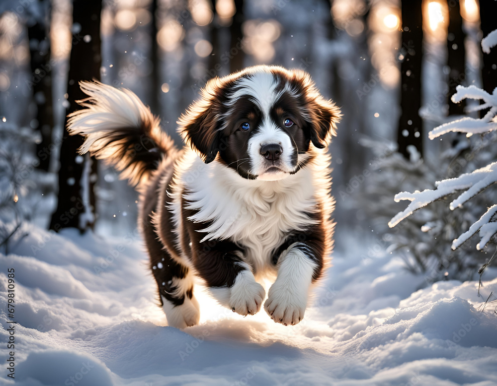 puppy winter