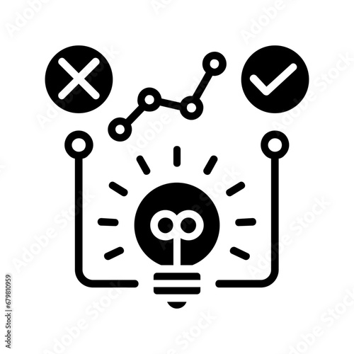 Hypothesis icon glyph