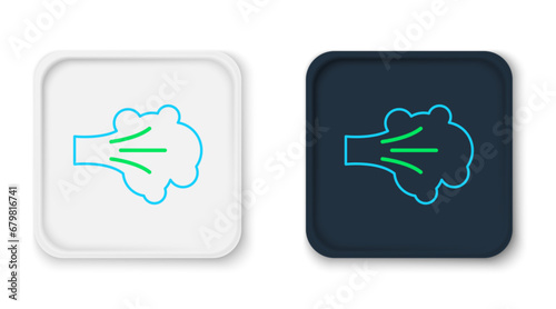 Line Paint spray icon isolated on white background. Colorful outline concept. Vector