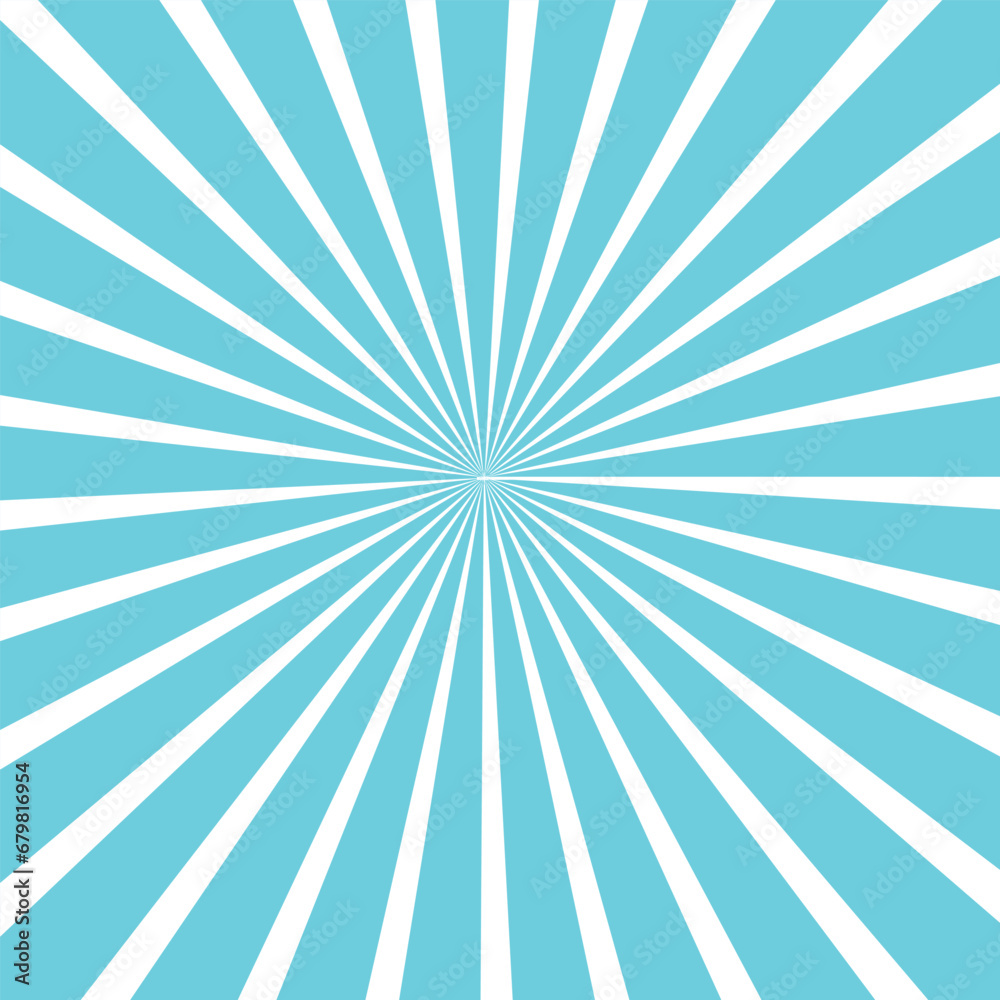 Colorful vector background of radial lines. Comic book. Radiant abstract illustration.