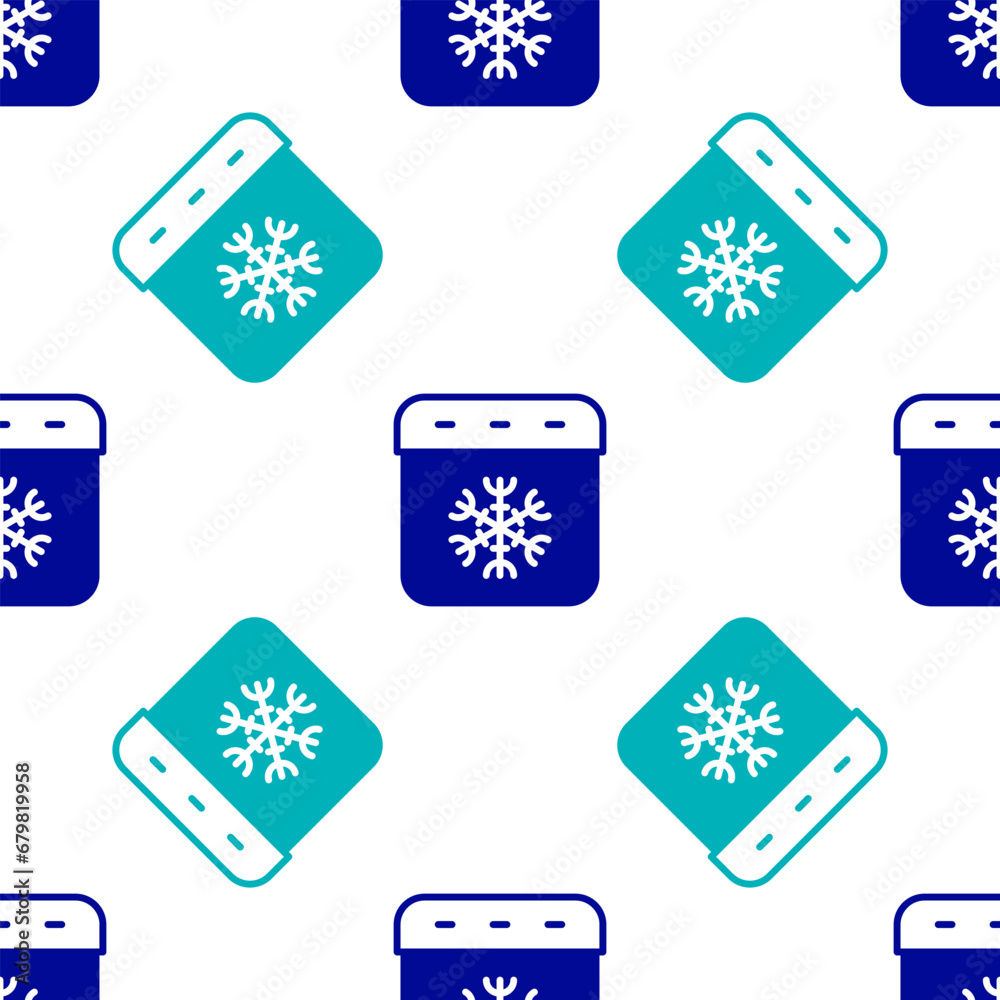 Blue Calendar winter icon isolated seamless pattern on white background. Event reminder symbol. Vector Blue Calendar winter icon isolated seamless pattern on white background. Event reminder symbol. Vector