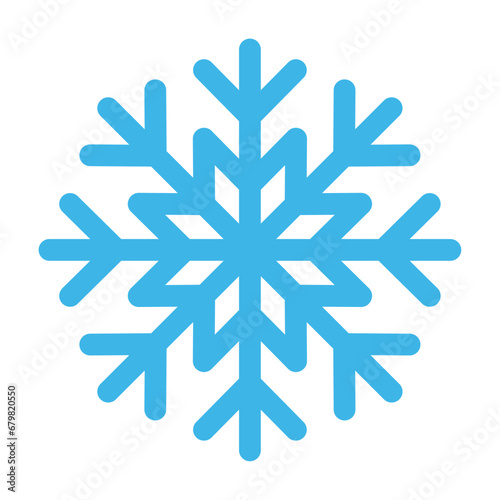 Colored winter snowflake icon Vector illustration