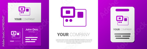 Logotype Action extreme camera icon isolated on white background. Video camera equipment for filming extreme sports. Logo design template element. Vector