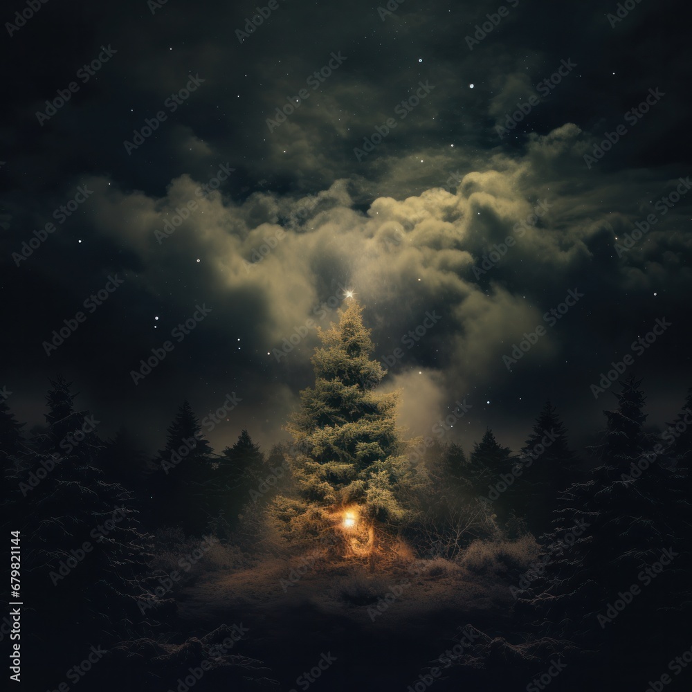 Fototapeta premium Christmas Tree in Nature