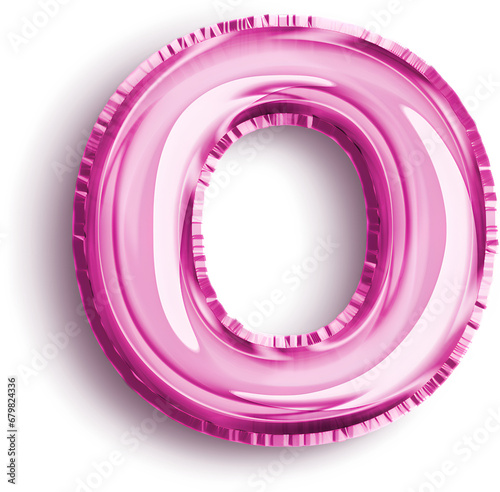 Pink Foil Balloon Letter O