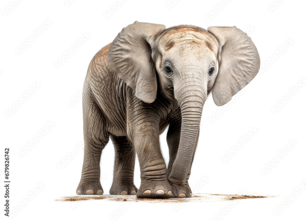 Obraz premium Elephant isolated on a white background