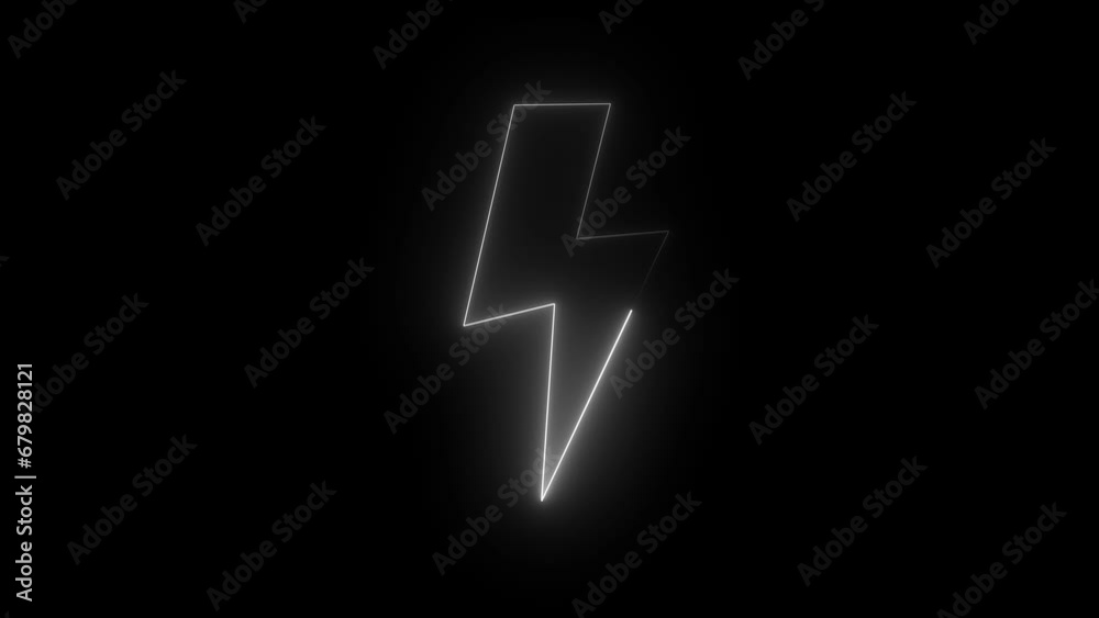 power bolt icon with Glowing neon. Lightning bolt symbols. electric bolt symbol power bolt icon with Glowing neon. Lightning bolt symbols. electric bolt symbol
