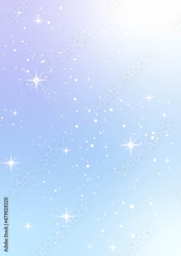 Pastel sky and stars fantasy background. 