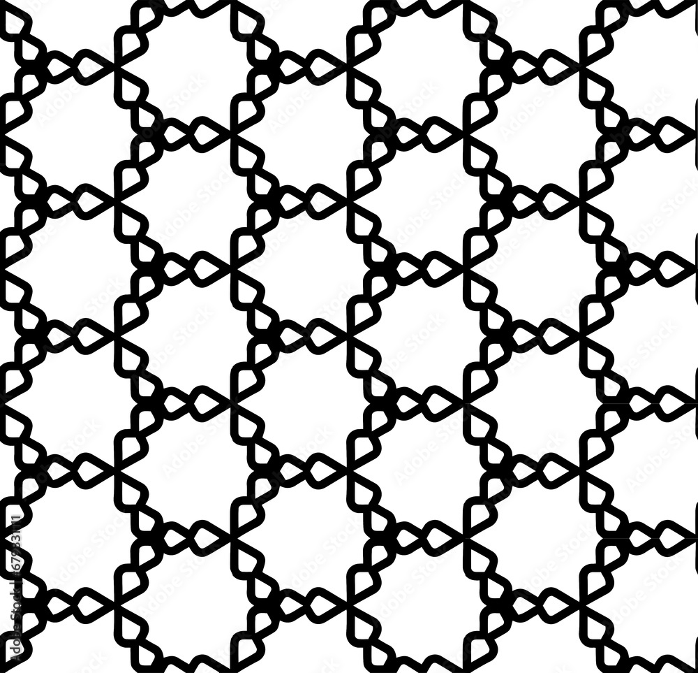 Naklejka premium Black seamless abstract pattern. Overlay for background and backdrop. Ornamental design. PNG graphic illustration with transparent background.