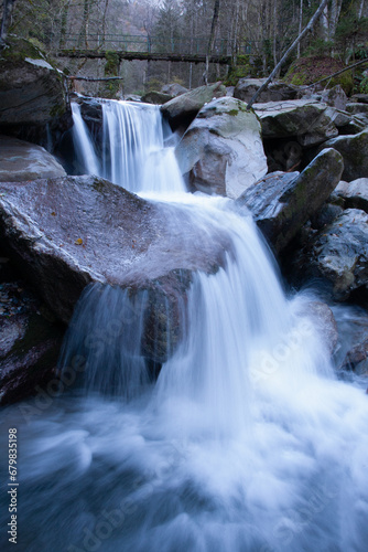 The waterfalls of the Brembo river